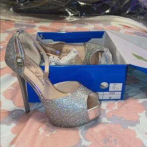 Glitter party heels